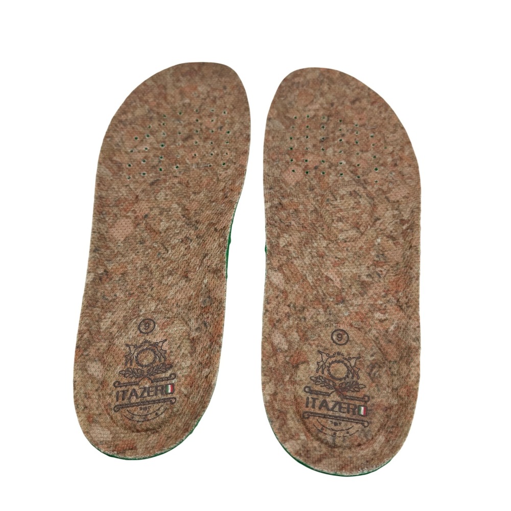 New Insoles Itazero Womens Replacement Size 9/40 Brown Green Comfort Inserts